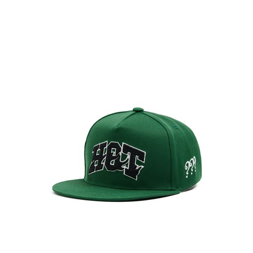 Cropp - Zielona czapka snapback z naszywkami - zielony ze sklepu Cropp w kategorii Czapki z daszkiem męskie - zdjęcie 179701413