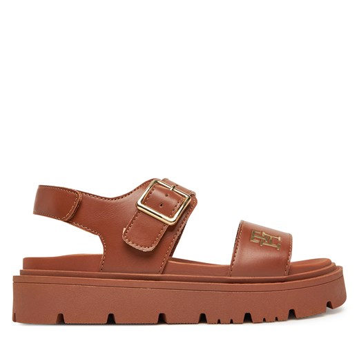 Sandały Tommy Hilfiger T3A2-33785-0326 S Brązowy Tommy Hilfiger 40 eobuwie.pl