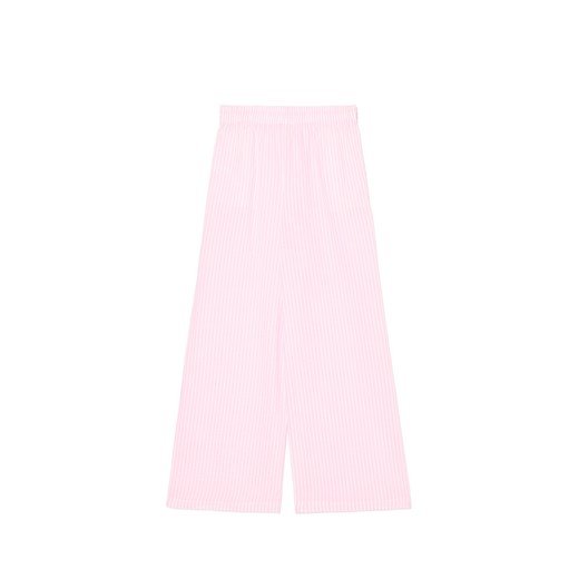 Cropp - Spodnie w różowe paski - różowy Cropp 38 Cropp