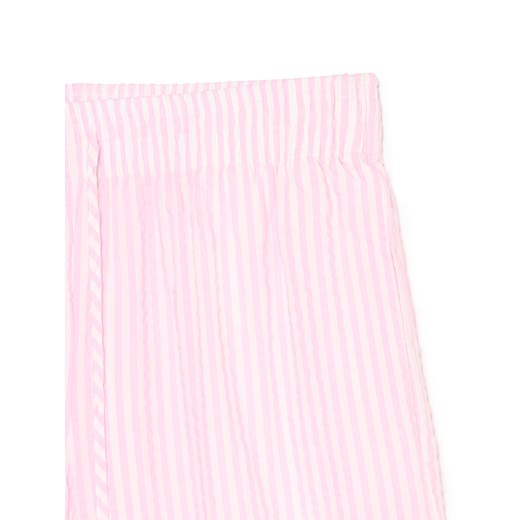 Cropp - Spodnie w różowe paski - różowy Cropp 42 Cropp