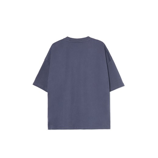 Cropp - Koszulka boxy z aplikacją - szary Cropp XS Cropp