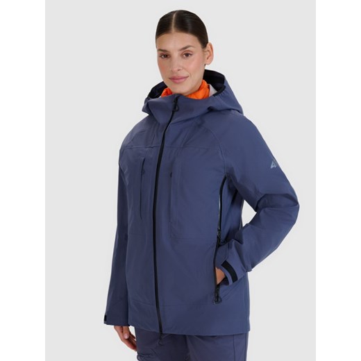 Damska kurtka trekkingowa 4F 4FWSS25TTJAF700 - granatowa ze sklepu Sportstylestory.com w kategorii Kurtki damskie - zdjęcie 179707701