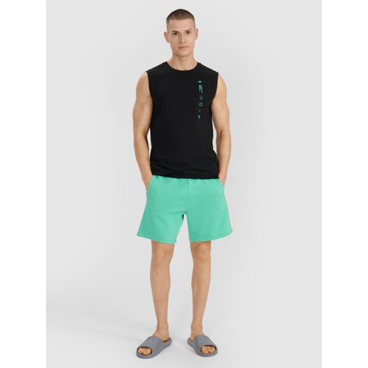 Męski top z nadrukiem 4F 4FRSS25TSLEM230 - czarny ze sklepu Sportstylestory.com w kategorii T-shirty męskie - zdjęcie 179708792