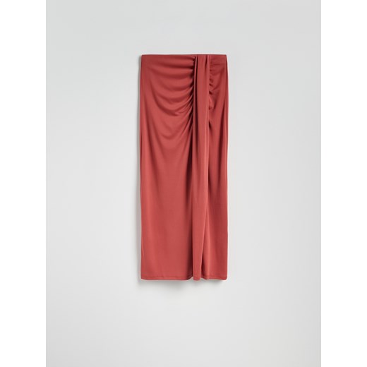 Reserved - Spódnica maxi z modalem - miedziany Reserved XS Reserved