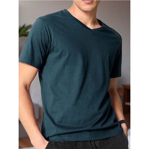 Sinsay - Koszulka - niebieski ze sklepu Sinsay w kategorii T-shirty męskie - zdjęcie 179710911