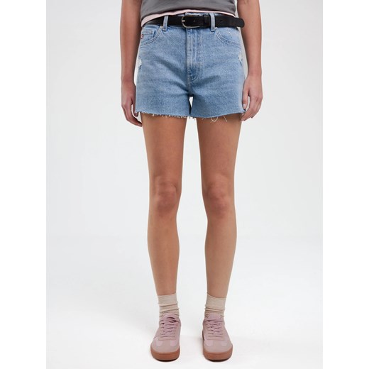 Szorty damskie jeansowe z surowym wykoŅczeniem z kolekcji Authentic niebieskie Authentic Girl 284 ze sklepu Big Star w kategorii Szorty - zdjęcie 179711232