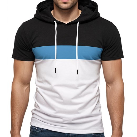 Koszulka męska t-shirt z kapturem Recea ze sklepu Recea.pl w kategorii T-shirty męskie - zdjęcie 179714563