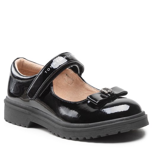 Półbuty Tommy Hilfiger Ballerina T3A3-32580-0774 M Czarny Tommy Hilfiger 31 eobuwie.pl