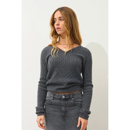 AUTHENTIC CASHMERE Kaszmirowy sweter &quot;Grasmoor&quot; w kolorze szarym ze sklepu Limango Polska w kategorii Swetry damskie - zdjęcie 179716004