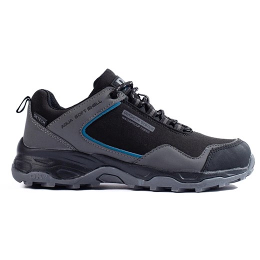 Buty trekkingowe damskie DK Waterproof szare czarne ze sklepu ButyModne.pl w kategorii Buty trekkingowe damskie - zdjęcie 179716504