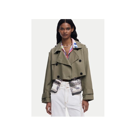 Desigual Trencz 25SWEW49 Beżowy Loose Fit Desigual L MODIVO