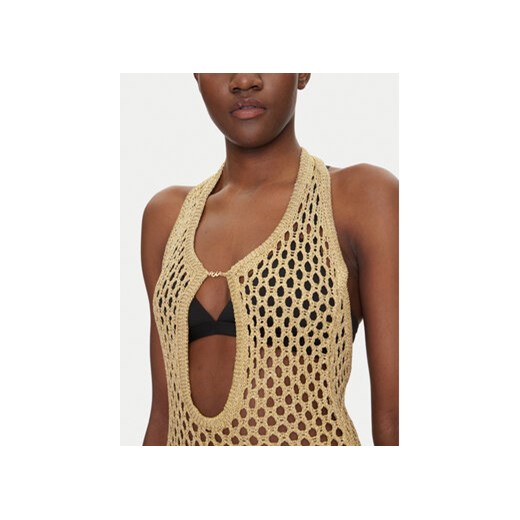 Chantelle Sukienka plażowa Pulp Metallic C22RW0 Beżowy Regular Fit Chantelle M MODIVO
