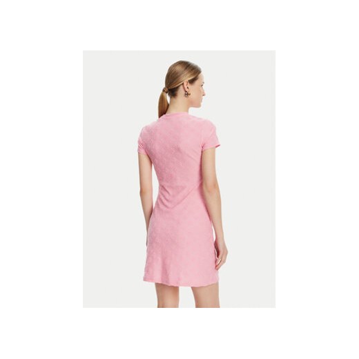 Guess Sukienka codzienna V5GK07 KCT02 Różowy Regular Fit Guess S MODIVO