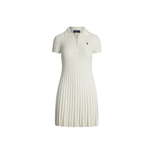 Polo Ralph Lauren Sukienka dzianinowa 211966310002 Biały Regular Fit Polo Ralph Lauren L MODIVO