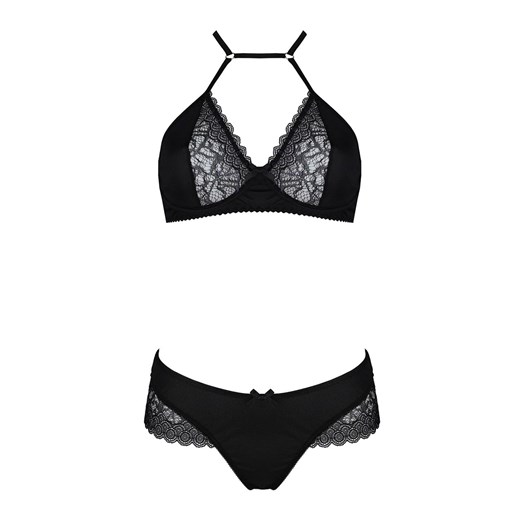 Czarny komplet damski biustonosz i figi Kitasana Set, Kolor czarny, Rozmiar L/XL, Casmir ze sklepu Intymna w kategorii Komplety bielizny damskiej - zdjęcie 179719761