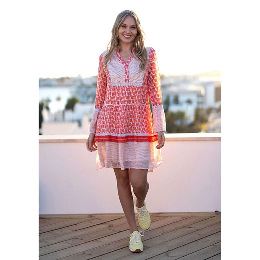 miss goodlife Sukienka w kolorze jasnoróżowo-czerwono-białym Miss Goodlife L okazyjna cena Limango Polska