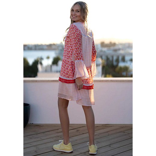 miss goodlife Sukienka w kolorze jasnoróżowo-czerwono-białym Miss Goodlife XL okazyjna cena Limango Polska