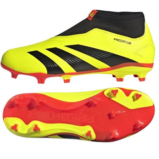 Buty piłkarskie adidas Predator League Ll Fg Jr IG7755 żółte ze sklepu ButyModne.pl w kategorii Buty sportowe dziecięce - zdjęcie 179720293