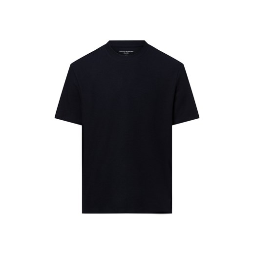 Finshley & Harding Koszulka męska Mężczyźni granatowy jednolity ze sklepu vangraaf w kategorii T-shirty męskie - zdjęcie 179721233