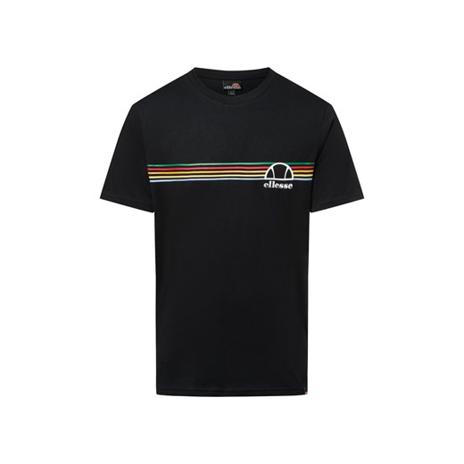 ellesse Koszulka męska - Lental Tee Mężczyźni Bawełna czarny jednolity ze sklepu vangraaf w kategorii T-shirty męskie - zdjęcie 179721240