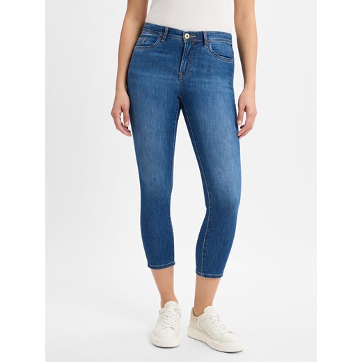 BRAX Dżinsy slim fit - Mary Kobiety medium stone jednolity ze sklepu vangraaf w kategorii Jeansy damskie - zdjęcie 179721281