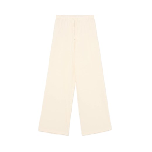 Cropp - Kremowe spodnie wide leg - kremowy ze sklepu Cropp w kategorii Spodnie damskie - zdjęcie 179721710