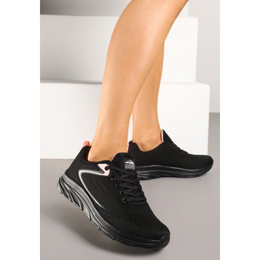 Czarno-Różowe Buty Sportowe Sneakersy z Siateczki Uloniria ze sklepu born2be.pl w kategorii Buty sportowe damskie - zdjęcie 179723804