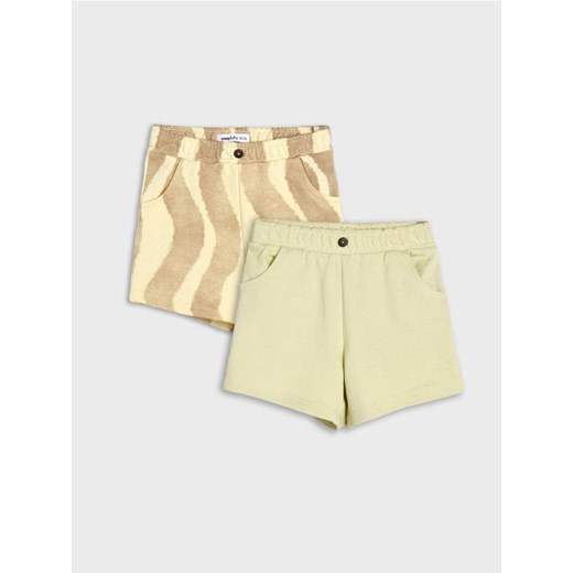 Sinsay - Szorty 2 pack - kremowy - id: 030DZ-01X - marki Sinsay - 179724583 Sinsay - Szorty 2 pack - kremowy ze sklepu Sinsay w kategorii Spodenki dziewczęce - zdjęcie 179724583