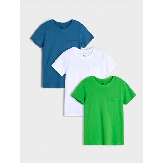 Sinsay - Koszulki 3 pack - zielony ze sklepu Sinsay w kategorii T-shirty chłopięce - zdjęcie 179724584