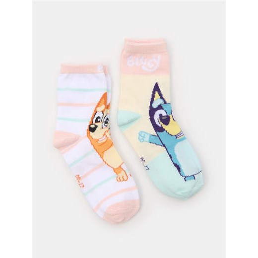Sinsay - Skarpetki 2 pack Bluey - wielobarwny ze sklepu Sinsay w kategorii Skarpetki dziecięce - zdjęcie 179724732