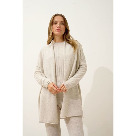 Just Cashmere Kaszmirowy kardigan "Maddie" w kolorze kremowym Just Cashmere S okazja Limango Polska