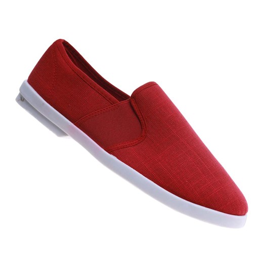 Czerwone wsuwane trampki tenisówki męskie /G4-3 12472 T007/ ze sklepu Pantofelek24.pl w kategorii Trampki męskie - zdjęcie 179729290