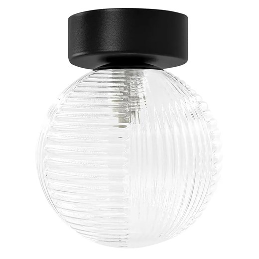 Ryflowana sufitowa lampa transparentna P0-L66 ze sklepu Edinos.pl w kategorii Lampy sufitowe - zdjęcie 179729343
