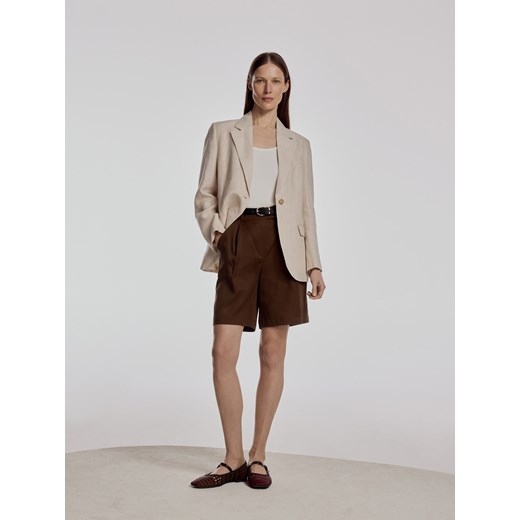 Reserved - Top z lyocellu - biały Reserved XS Reserved