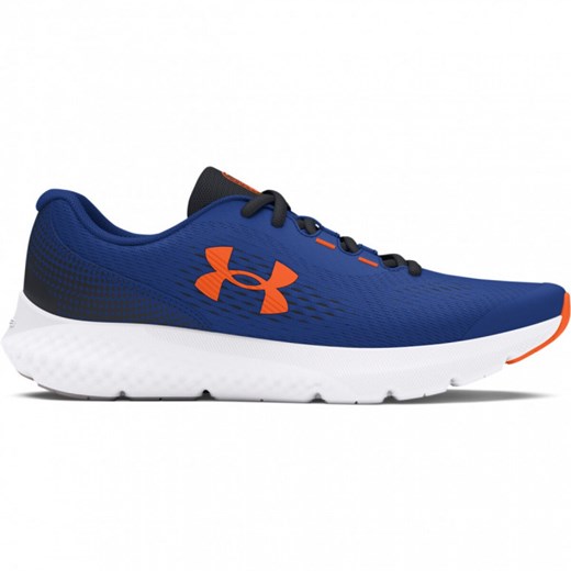 Chłopięce buty do biegania Under Armour UA BGS Charged Rogue 4 - niebieskie ze sklepu Sportstylestory.com w kategorii Buty sportowe dziecięce - zdjęcie 179732711