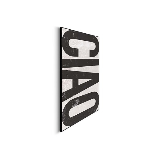 Orangewallz Druk artystyczny &quot;Black Ciao&quot; w ramce Orangewallz 50x70 cm Limango Polska okazja