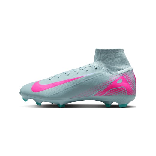 Korki piłkarskie typu high top na twardą murawę Nike Mercurial Superfly 10 Pro - Szary ze sklepu Nike poland w kategorii Buty sportowe męskie - zdjęcie 179738290