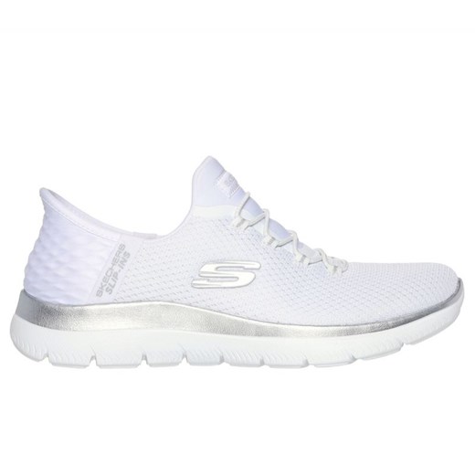 Buty Skechers Slip-ins: Summits - Diamond Dream 150123 białe ze sklepu ButyModne.pl w kategorii Buty sportowe damskie - zdjęcie 179738621