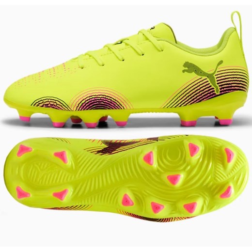 Buty piłkarskie Puma Future 8 Play FG/AG  108144-03 żółte ze sklepu ButyModne.pl w kategorii Buty sportowe dziecięce - zdjęcie 179738624