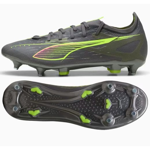 Buty piłkarskie Puma Ultra 5 Match MxSG 108350-03 szare ze sklepu ButyModne.pl w kategorii Buty sportowe męskie - zdjęcie 179738631
