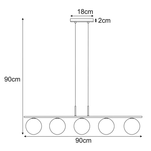 Lampa wisząca grafitowa Sizer Lumes One Size Edinos.pl
