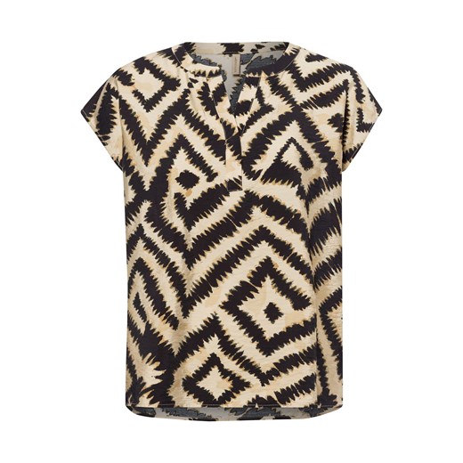 soyaconcept® Bluzka damska z krótkim rękawem - SC-Pixi 1 Kobiety wiskoza beżowy wzorzysty - id: 749988-0001-09970 - marki Soyaconcept - 179742020 soyaconcept® Bluzka damska z krótkim rękawem - SC-Pixi 1 Kobiety wiskoza beżowy wzorzysty ze sklepu vangraaf w kategorii Bluzki damskie - zdjęcie 179742020