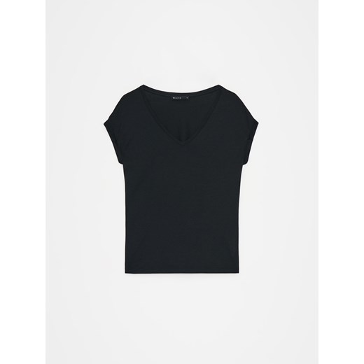 Mohito - T-shirt z krótkim rękawem - czarny ze sklepu Mohito w kategorii Bluzki damskie - zdjęcie 179742460