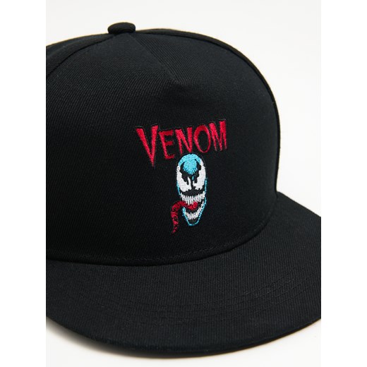 Cropp - Czarna czapka snapback Venom - czarny Cropp Uniwersalny Cropp