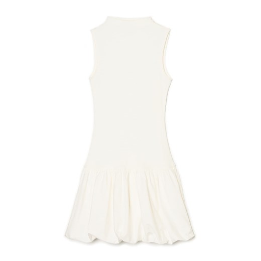 Cropp - Biała sukienka mini ze stójką - biały Cropp M Cropp