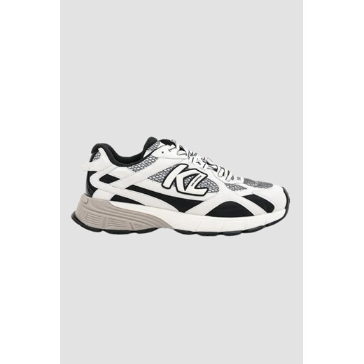 KARL LAGERFELD Białe sneakersy męskie ORION Sidetrim Mix Lo, Rozmiar 41 ze sklepu outfit.pl w kategorii Buty sportowe męskie - zdjęcie 179747170