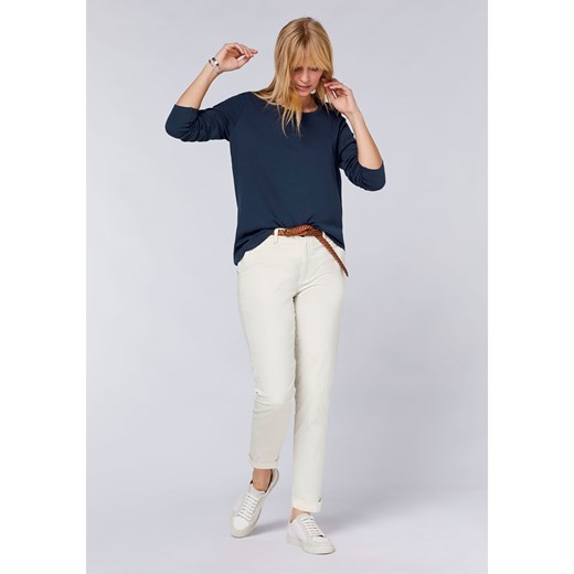 Bluzka damska Polo Sylt z okrągłym dekoltem z długim rękawem 