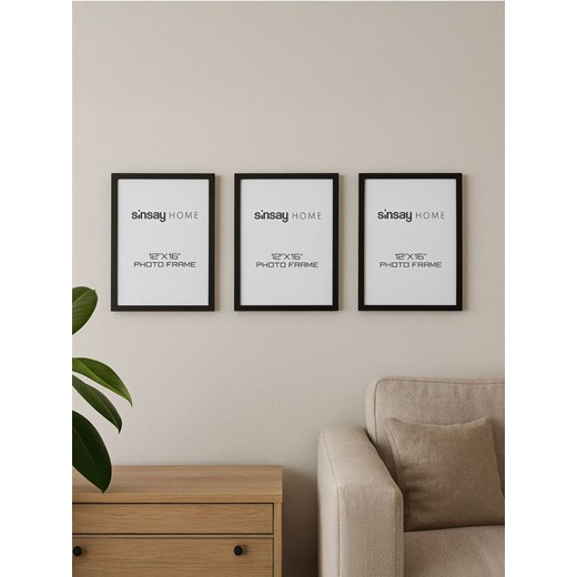 Sinsay - Ramka na zdjęcia 3 pack - czarny Sinsay One Size Sinsay