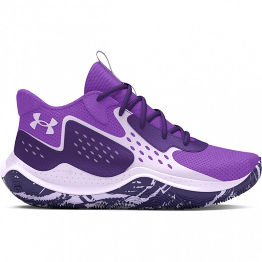 Dziecięce buty do koszykówki Under Armour UA GS JET \'23 - fioletowe ze sklepu Sportstylestory.com w kategorii Buty sportowe dziecięce - zdjęcie 179754762