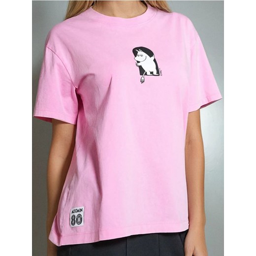 Sinsay - Koszulka oversize The Moomins - różowy ze sklepu Sinsay w kategorii Bluzki damskie - zdjęcie 179755960